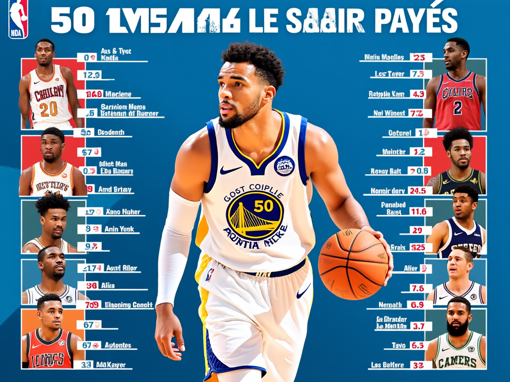 Les 50 joueurs les mieux payés de la NBA pour la saison 2026-2027